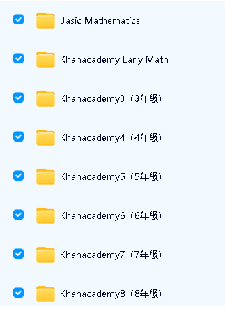 可汗学院数学3-8年级课程全套视频下载第2张