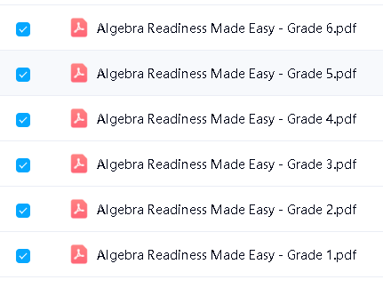 【原版】Scholastic学乐代数练习册《Algebra Readiness Made Easy》G1-G6全6册 PDF第2张