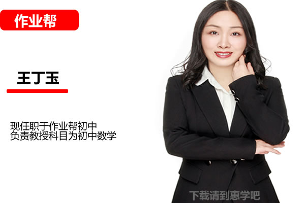 王丁玉初中初二数学2026秋上数理思维自主学习&middot;SK4期网课视频