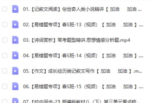 2024柳宁初二语文A+春季班(春下)网课视频