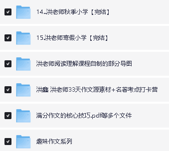 洪鑫语文系列全套视频资料下载第3张
