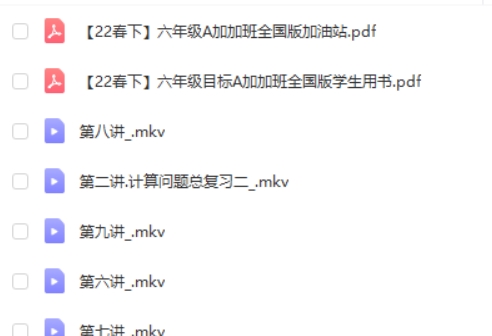 2023史乐春下六年级数学目标班A++网课视频