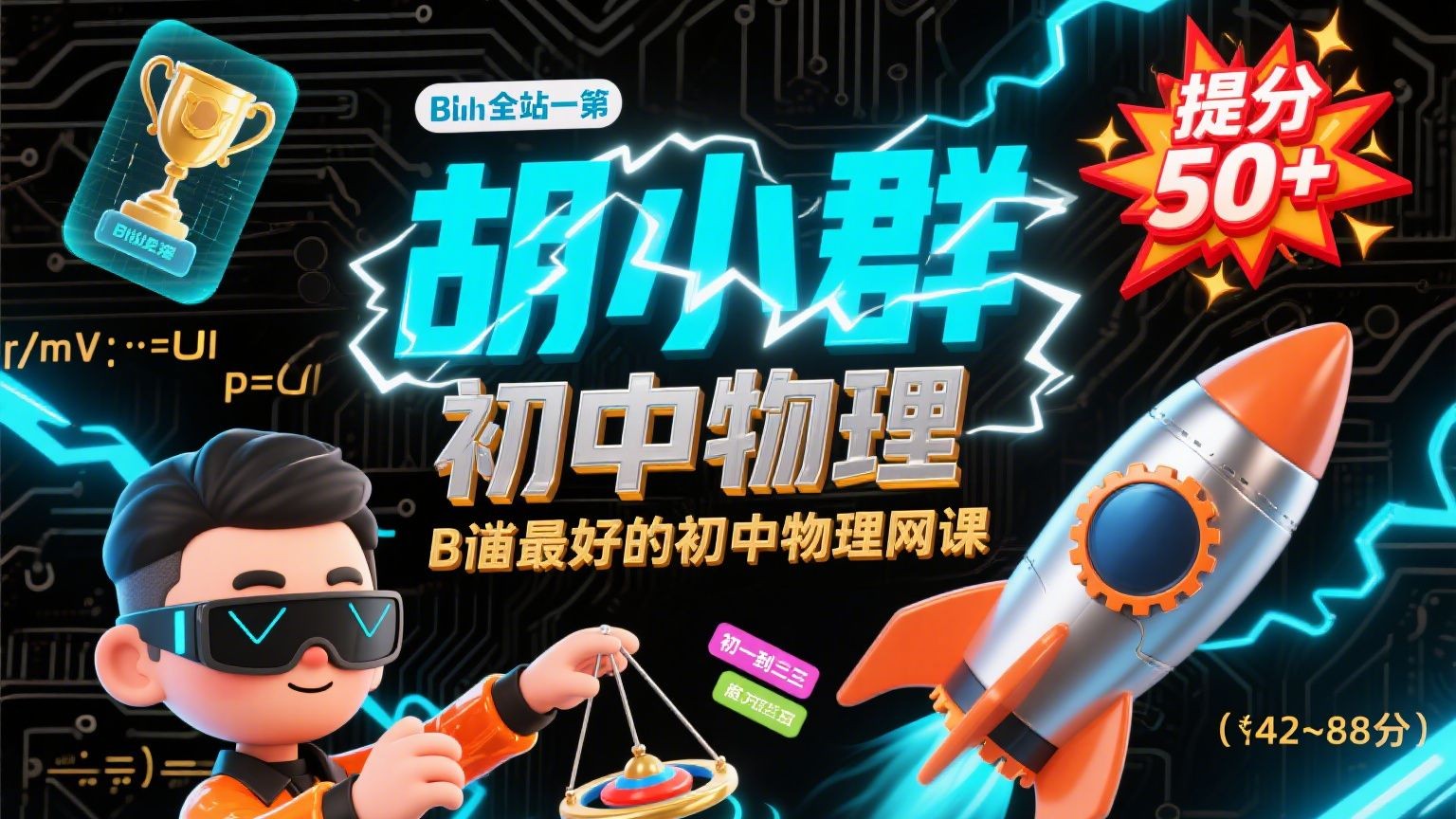 【胡小群物理】初中物理基础篇+拓展篇全集网课视频