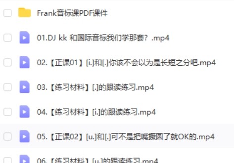 Frank 3小时英语极简音标课第2张