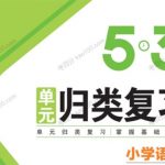 【五三语文】单元归类复习1~6年级下册 电子文档