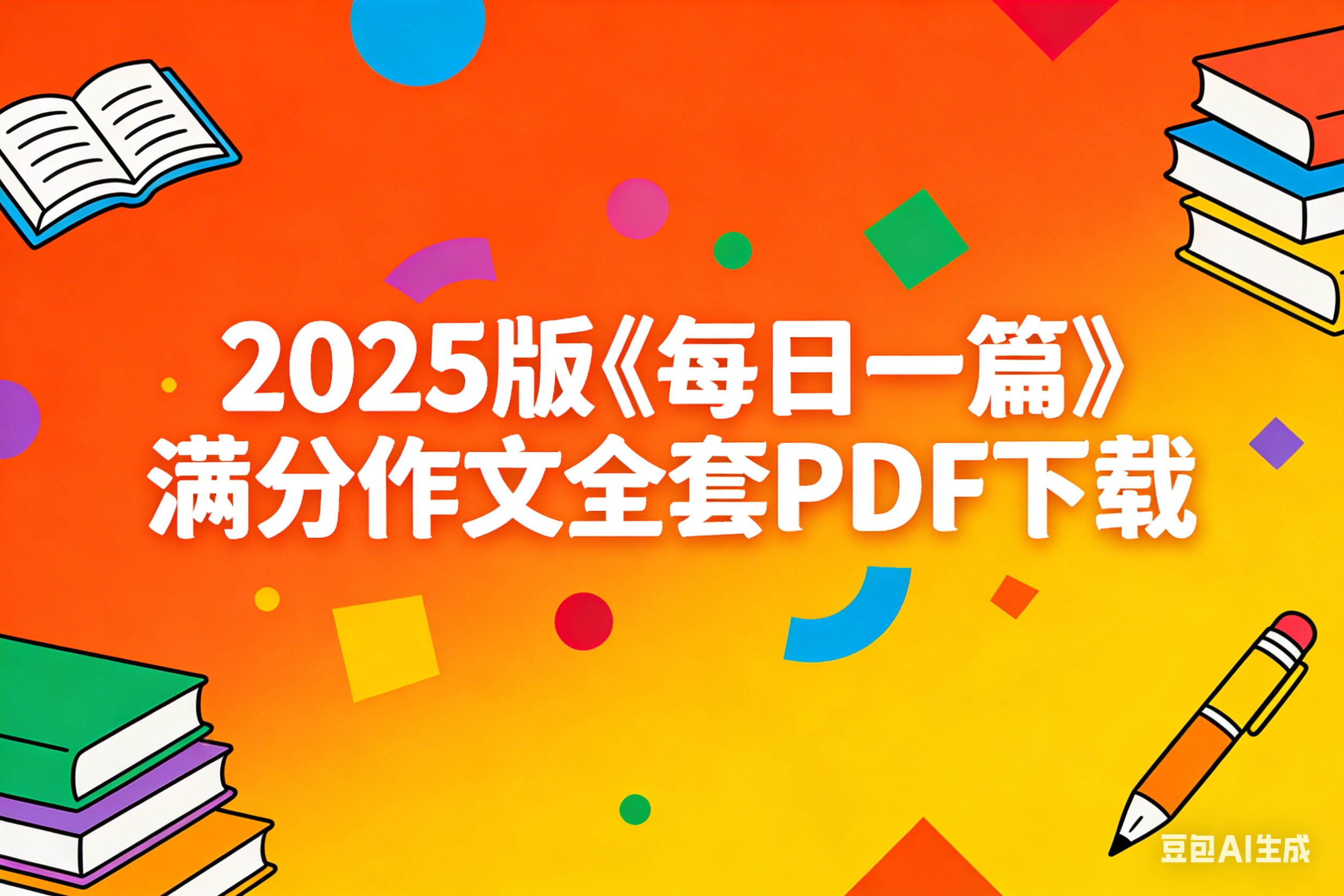 2025版《每日一篇》满分作文全套PDF下载