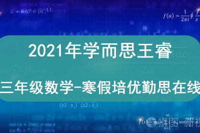 2021年学而思王睿 三年级数学-寒假培优勤思在线