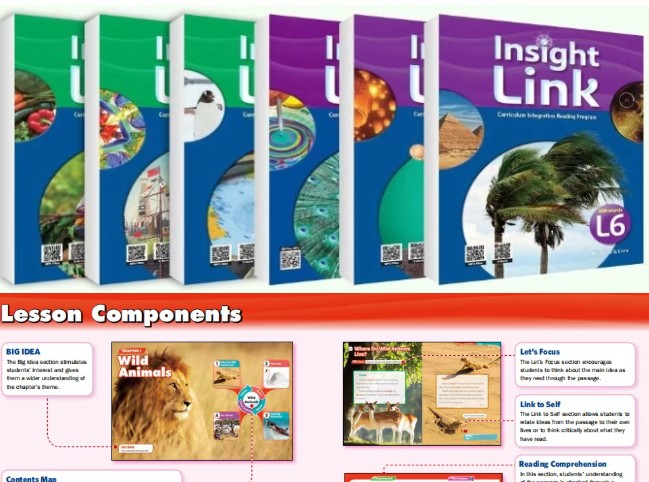 【原版】《Insight Link》L0-L6级别全套下载小学高年级至初中跨学科英语阅读系列教材 学生/教师书+练习册+音频等