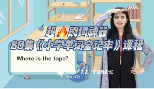 申一帆《小学单词全记牢》词汇记忆神器80集教学视频