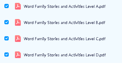 Evan-Moor的Word Family Stories and Activities 全套PDF第2张