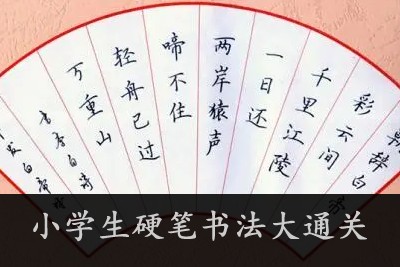 小学生硬笔书法大通关123讲(有练习、有控笔)