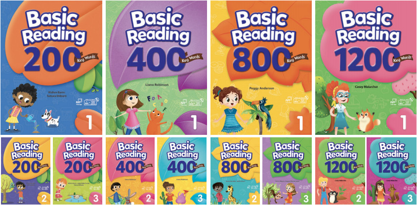 Basic Reading 200词 400词 800词 1200词，美国超火的词汇阅读教材