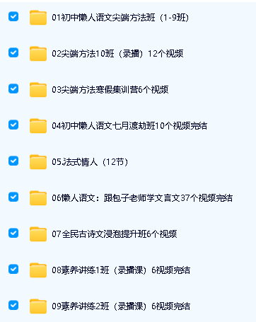 精品课 包君成语文课程30套合集下载(阅读,作文,古文等)第2张