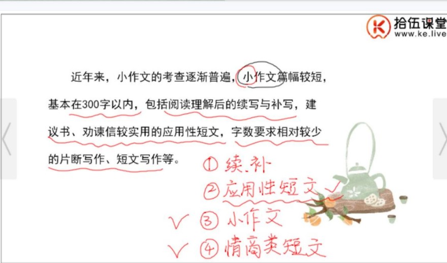 拾伍课堂田园小升初阅读+作文视频+资料全套下载第4张