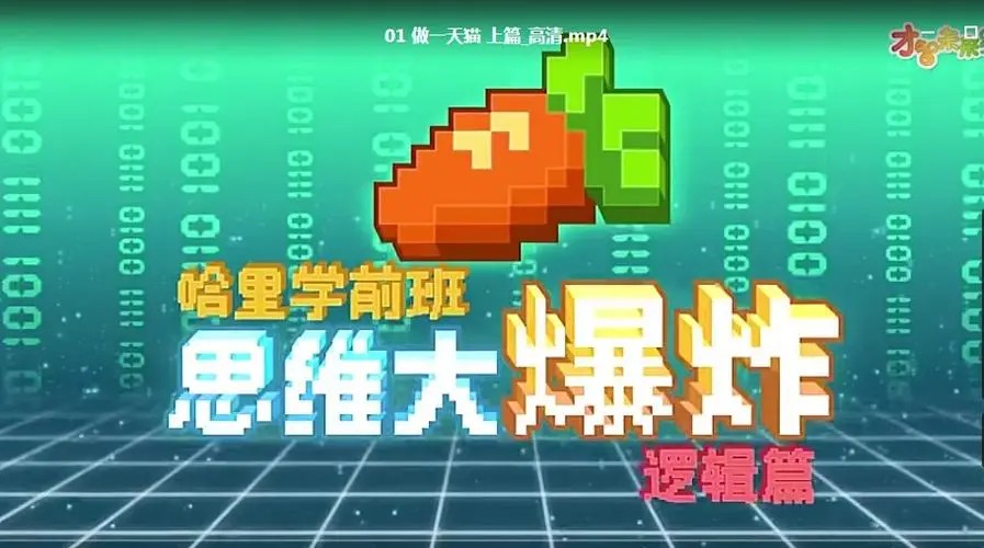 哈里学前班《思维大爆炸-逻辑篇》MP4动画视频