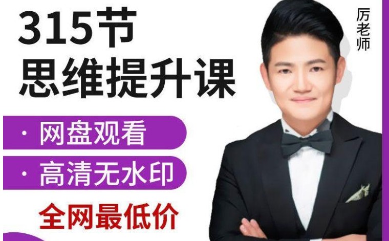 历老师小学数学思维全套315视频课程+习题与讲义