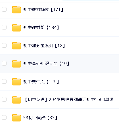 2024教辅资料PDF电子版网盘资源合集【初中汇总】第5张