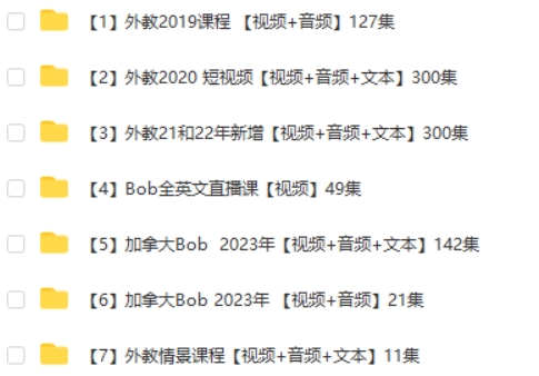 加拿大Bob英语口语(口语宝典)全集视频