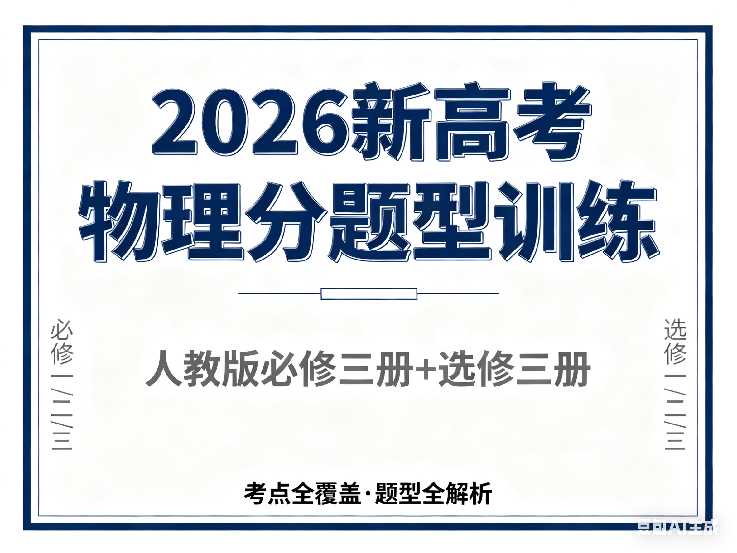 2026年新高考人教版高中物理必修三册+选修三册分题型训练全套下载