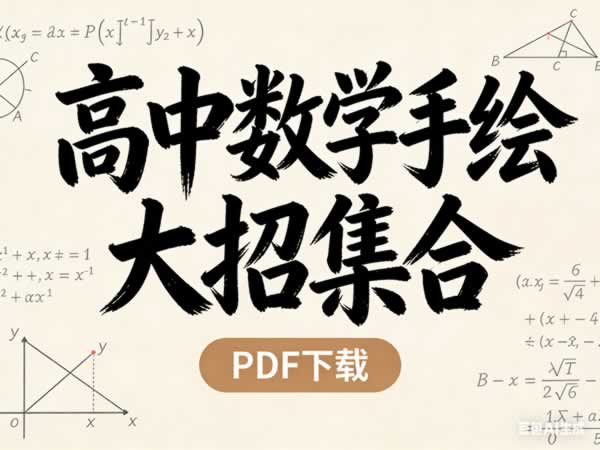 高中数学手绘大招集合PDF下载