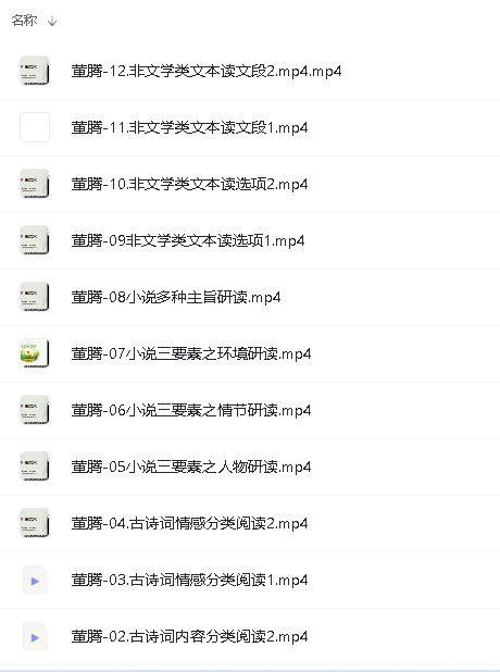 2024董腾高中高考语文一轮网课合集第4张