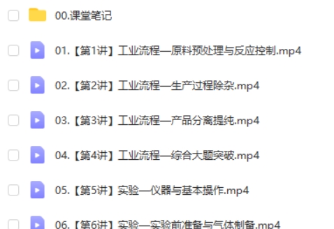 2025成功化学高三高考化学寒假班A+班网课视频