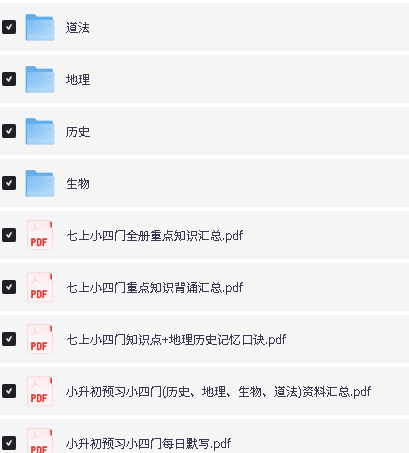 2026七年级上册小四门知识汇总记背默写第2张