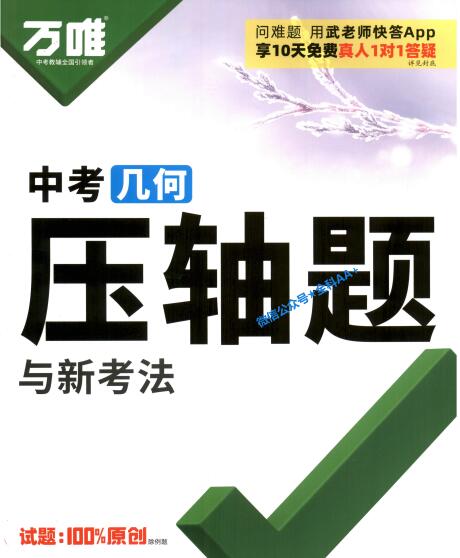 2026版《万唯中考 几何压轴题与新考法》PDF电子版下载