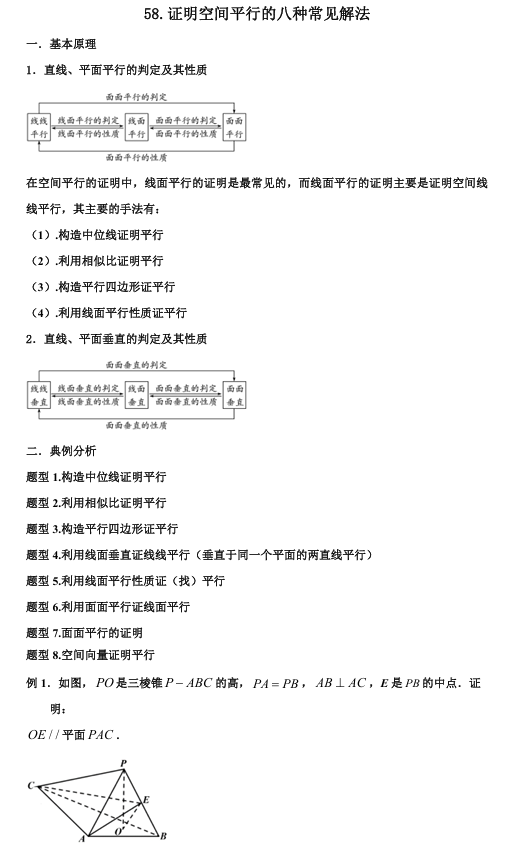 2026版《高考数学&bull;一轮复习微专题106讲》58.证明空间平行的常见解法